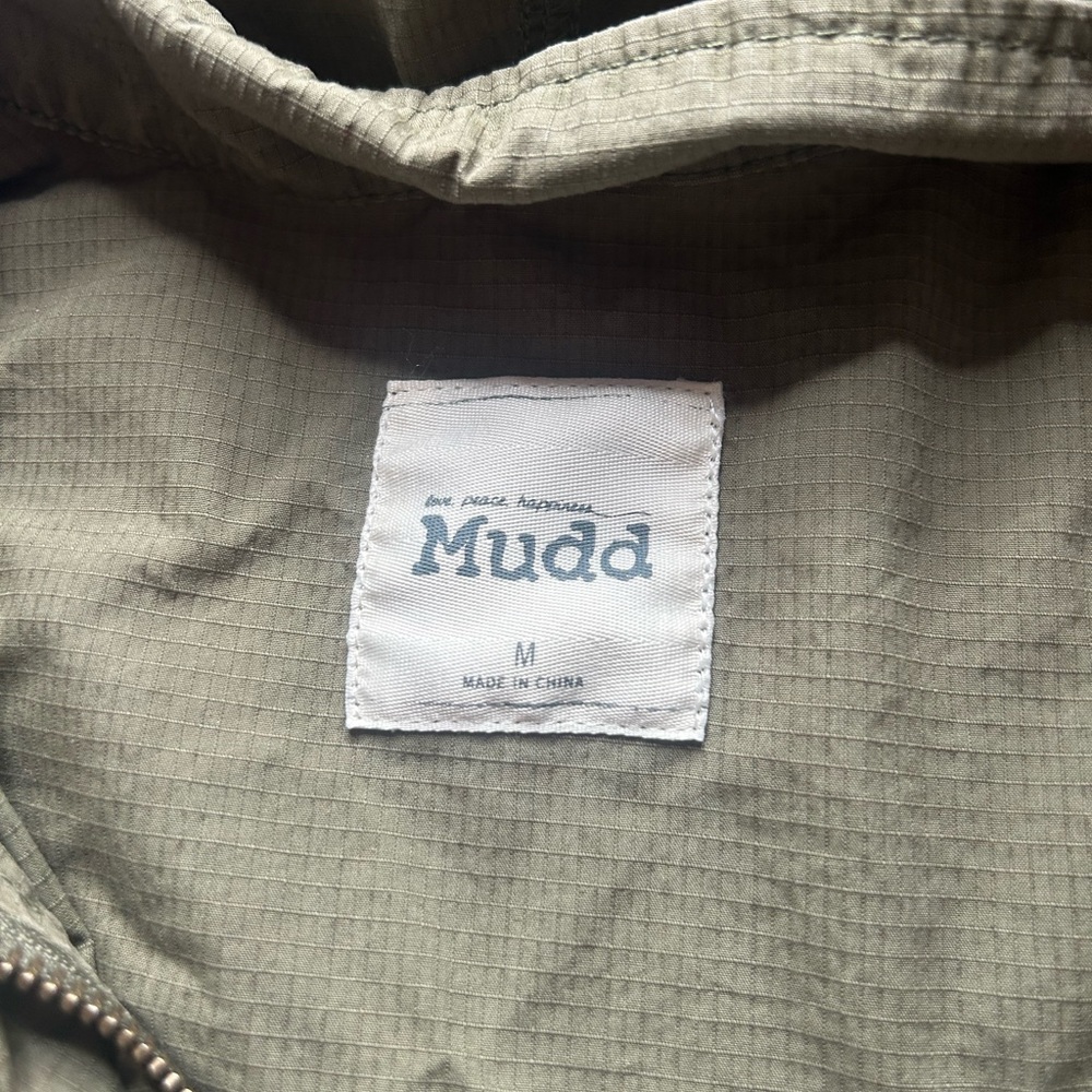 Mudd Army Green Women's Utility Hooded Vest Sz M EUC Gorpcore Military Chore - Picture 8 of 10